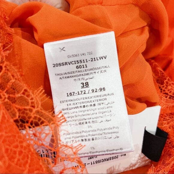 giambattista valli pleated wool midi dress IT38 color: Frame - Picture 12 of 12